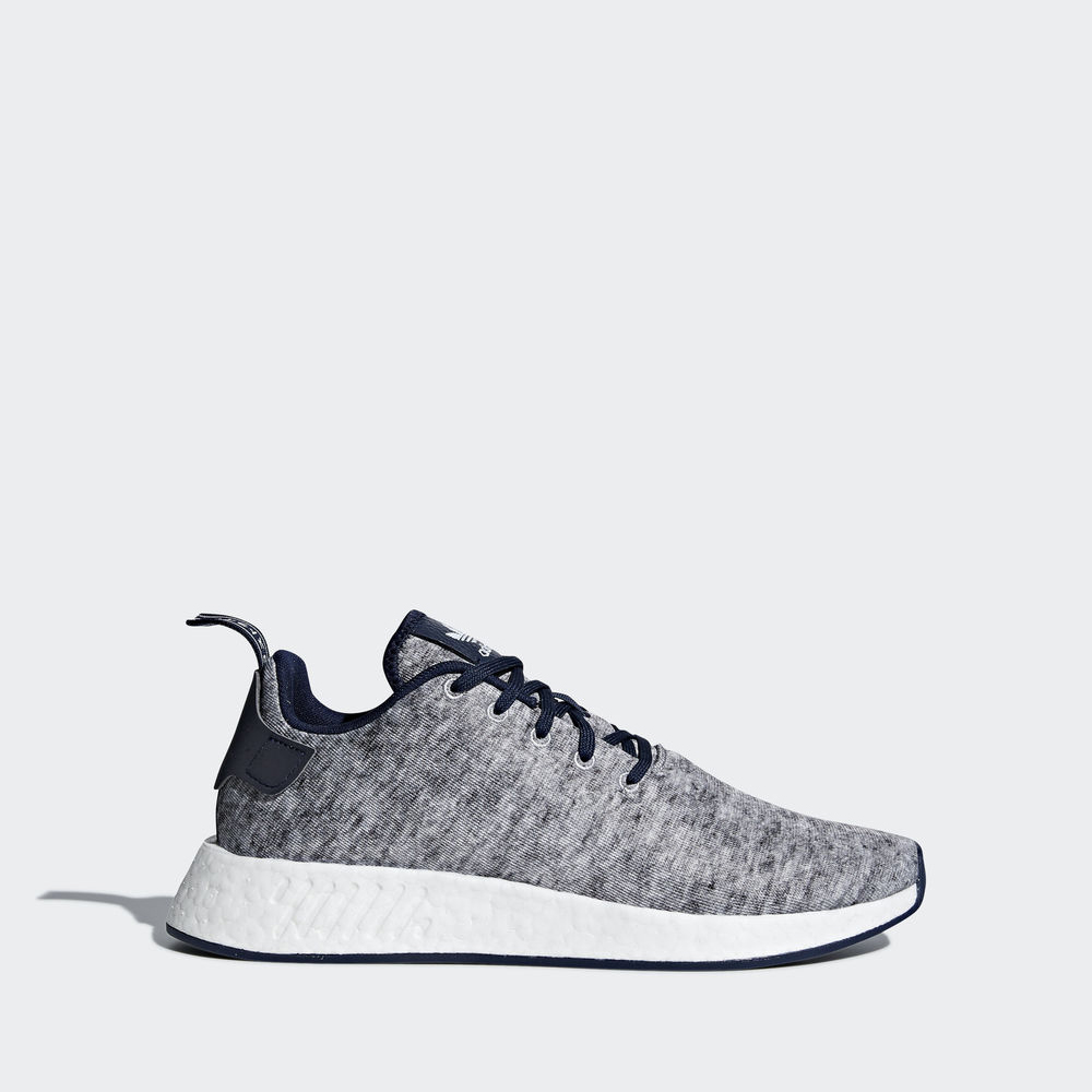 Adidas Ua&Sons Nmd R2 - Originals ανδρικα - Ασημι/Ασπρα,Μέγεθος: EU 36 – 54 2/3 (201SFKDR)